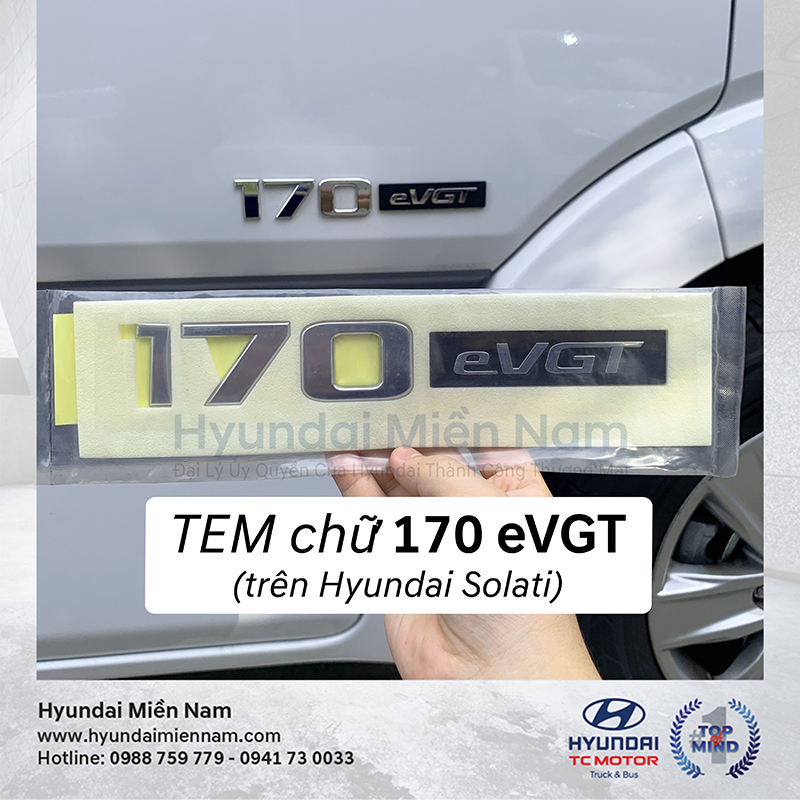 Tem chữ 170 eVGT trên Hyundai Solati