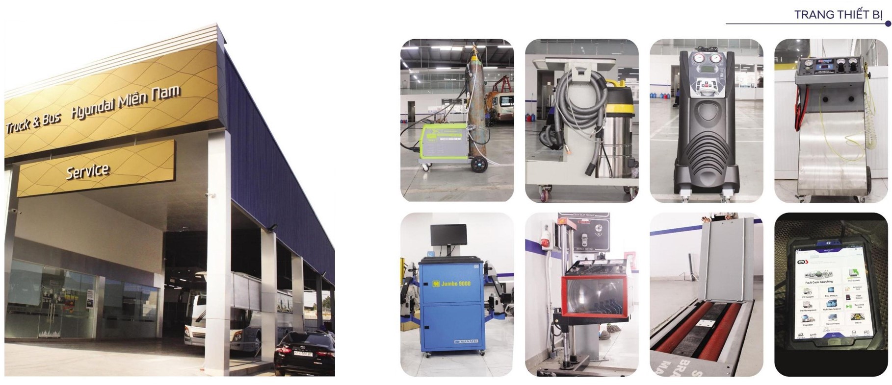 Xưởng Dịch Vụ Hyundai Miền Nam được Xây Dựng Theo Tiêu Chuẩn Của Htcv Với đầy đủ Các Trang Thiết Bị Hiện đại