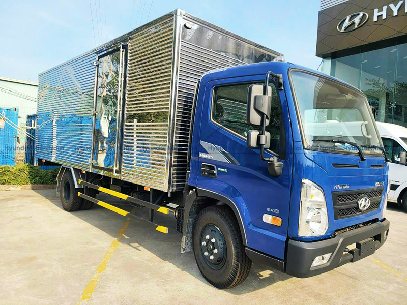 Xe Tải Hyundai New Mighty Ex8l Thùng Kín Inox 7 Tấn Thùng Dài 5m7 (2)