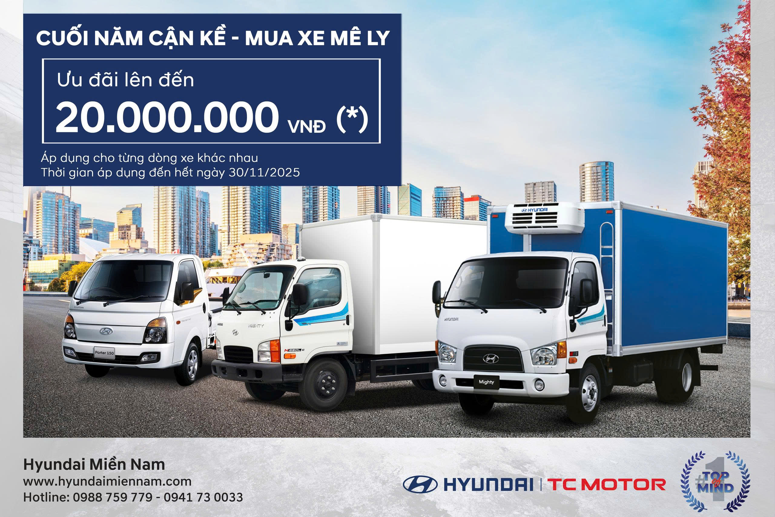 Chuong trinh khuyen mai xe Hyundai thang 11 2